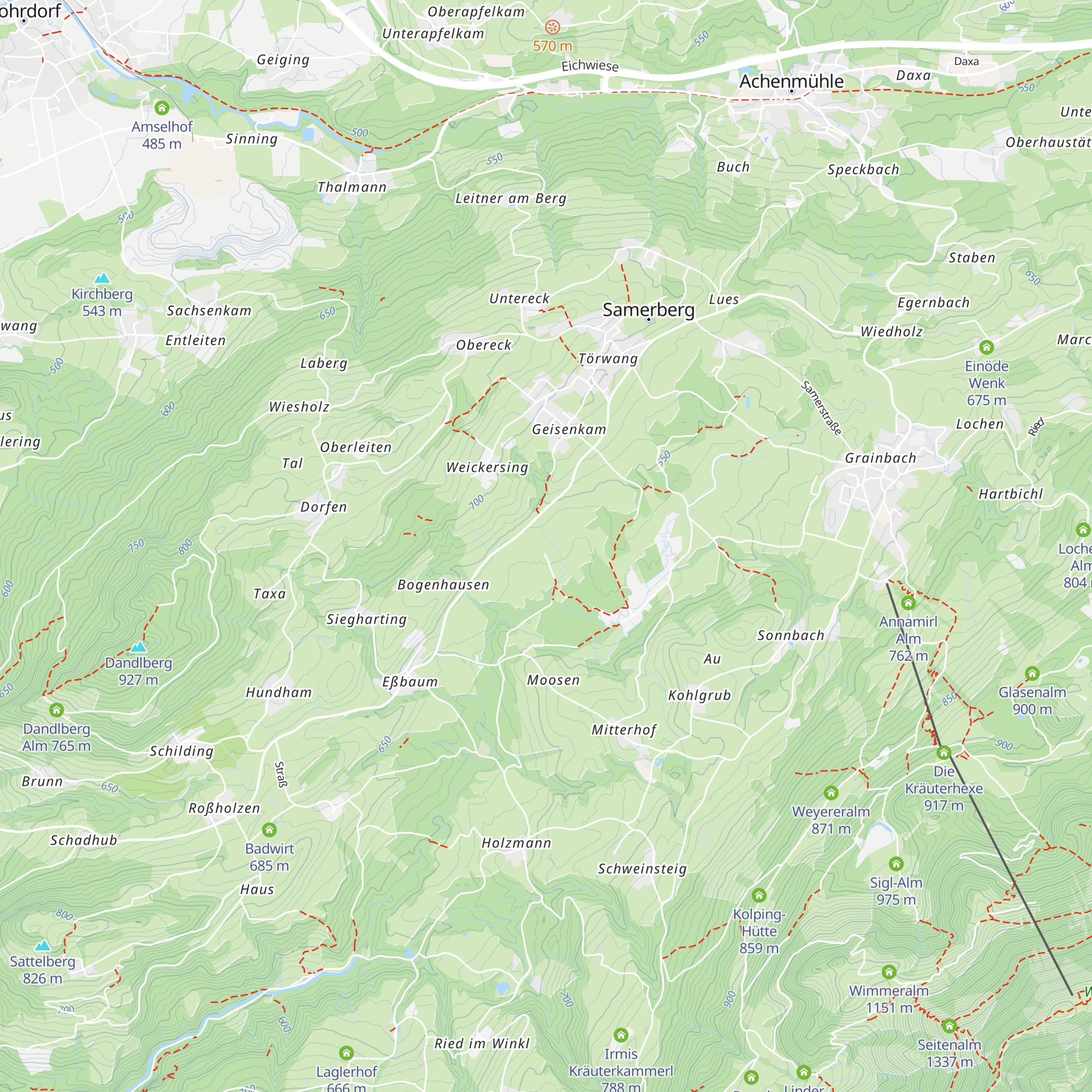 Lehrbienenstand Samerberg map