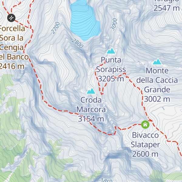 Map of Croda Marcora