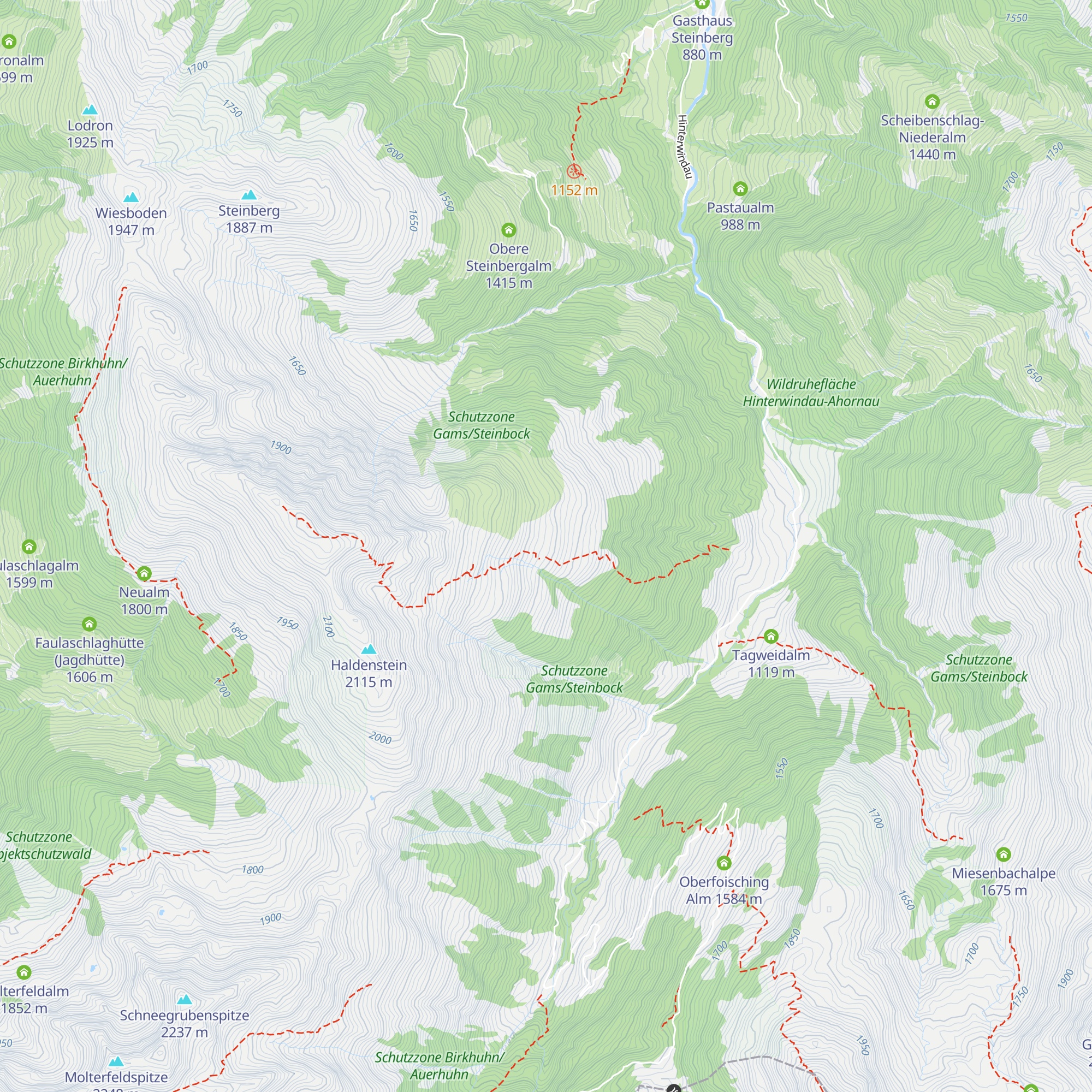 Pastau Lagfeldenalm map