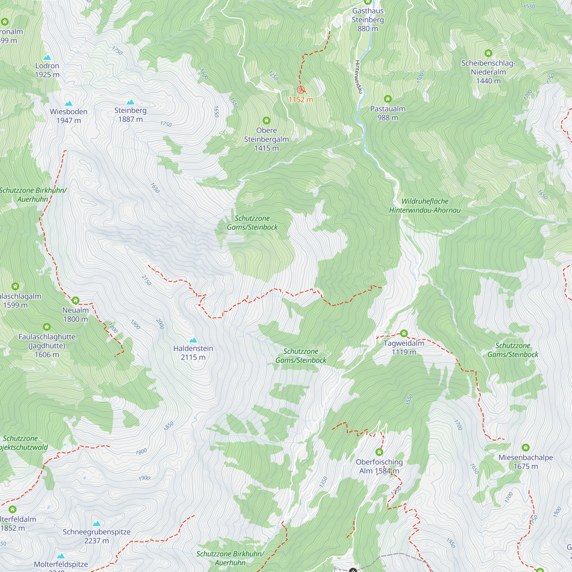 Pastau Lagfeldenalm map