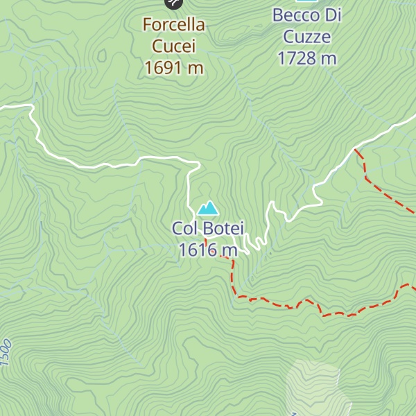 Map of Col Botei