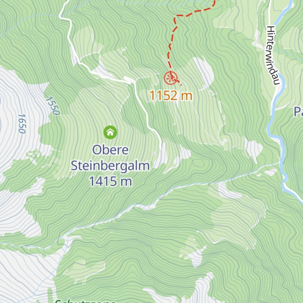 Map of Untere Steinbergalm