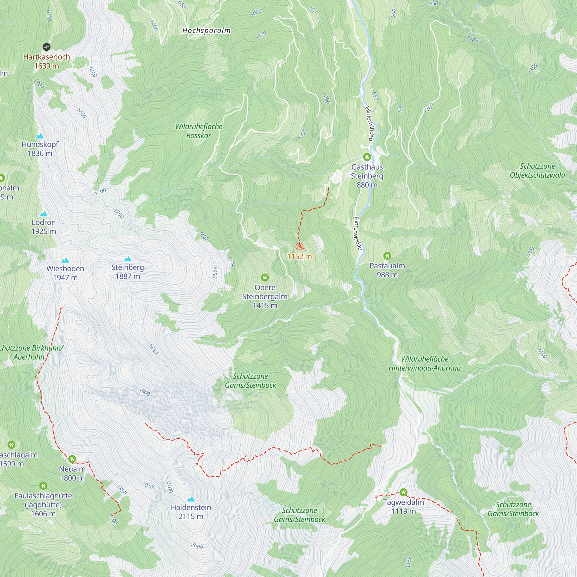 Untere Steinbergalm map