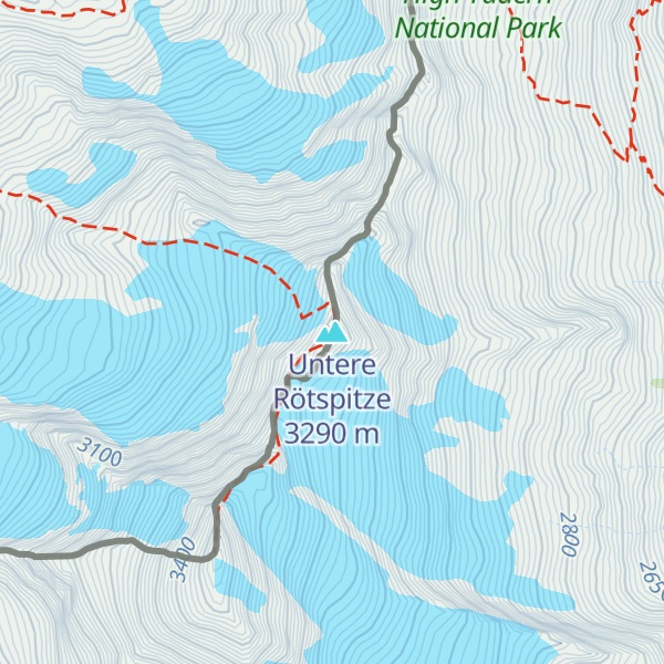 Map of Untere Rötspitze