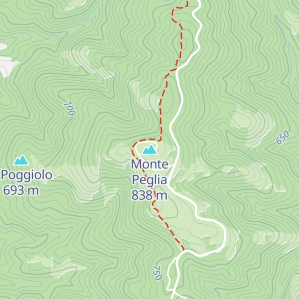 Map of Monte Peglia