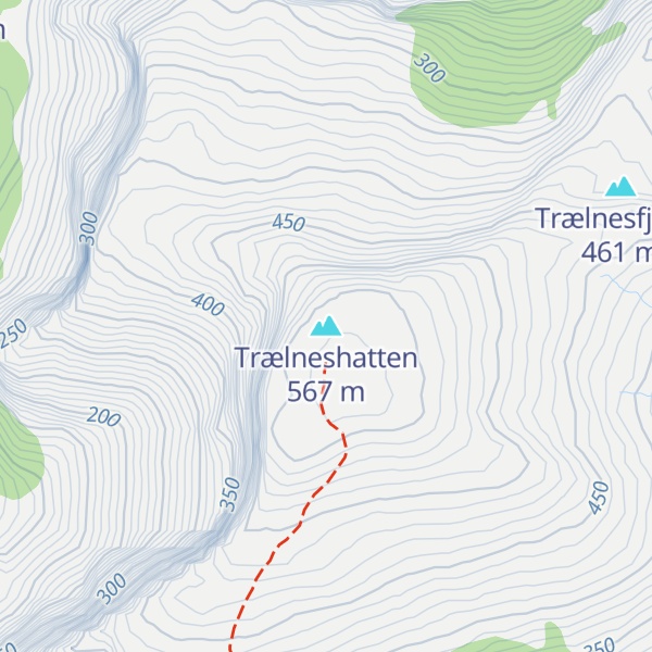 Map of Trælneshatten