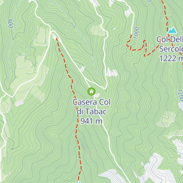 Map of Casera Col di Tabac