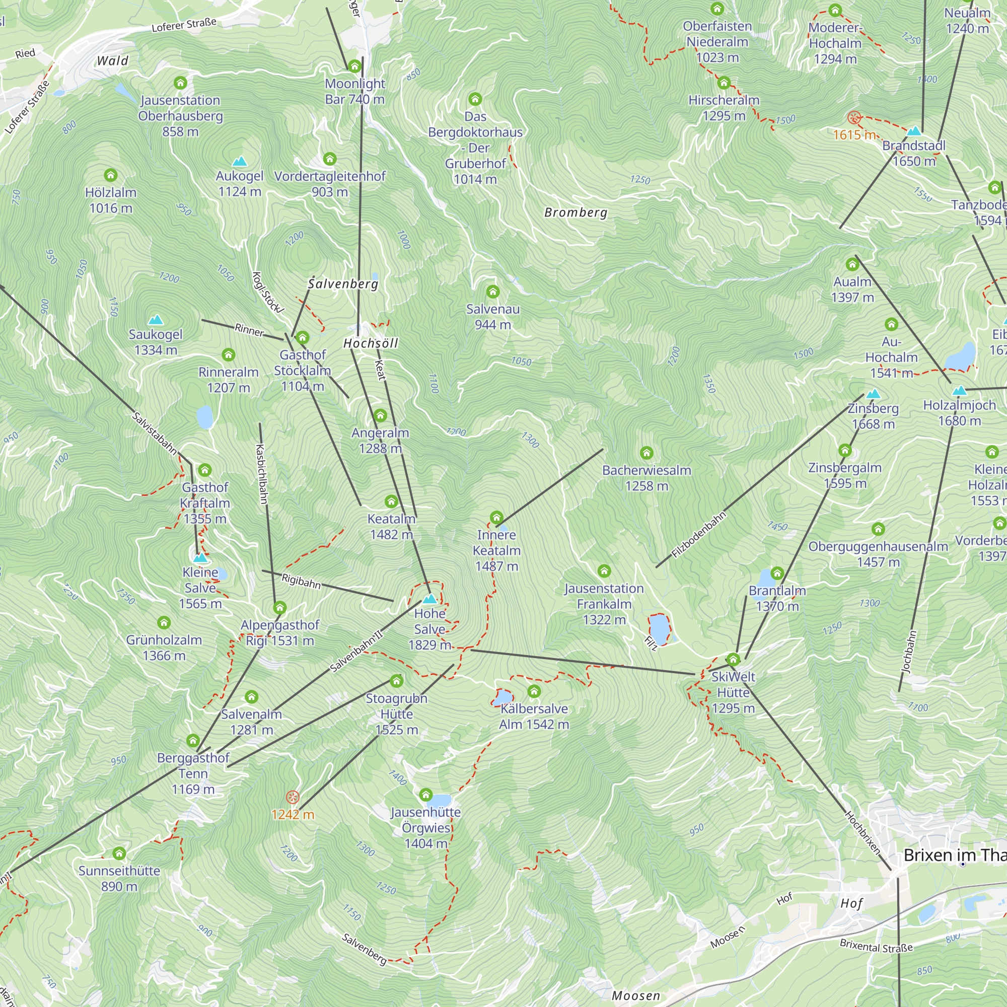 Skihütte Keatalm map