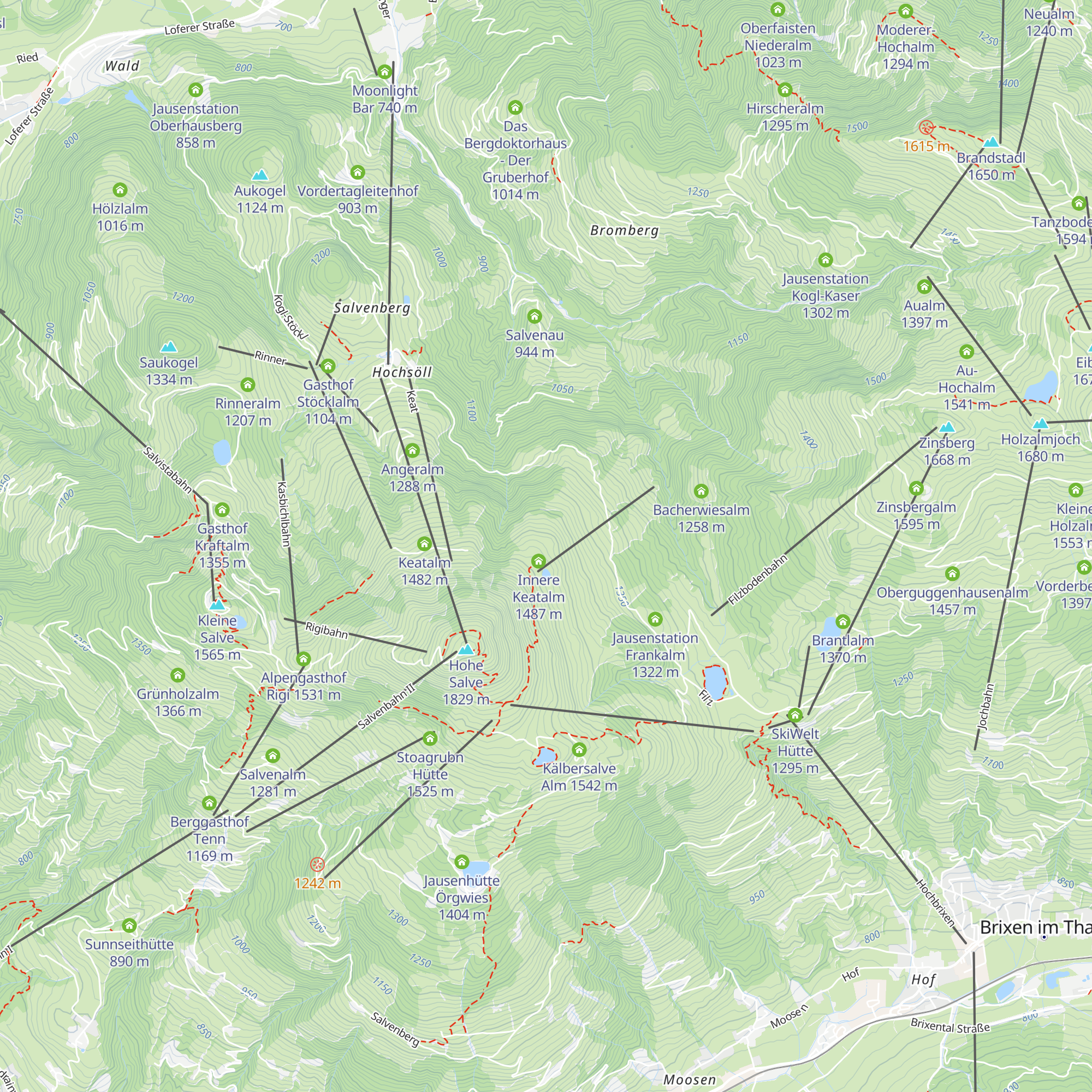 Skihütte Keatalm map