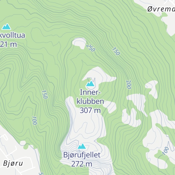 Map of Malmsfjellet