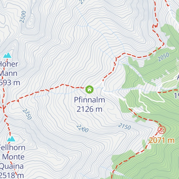 Map of Pfinnalm