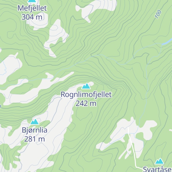 Map of Rognlimofjellet