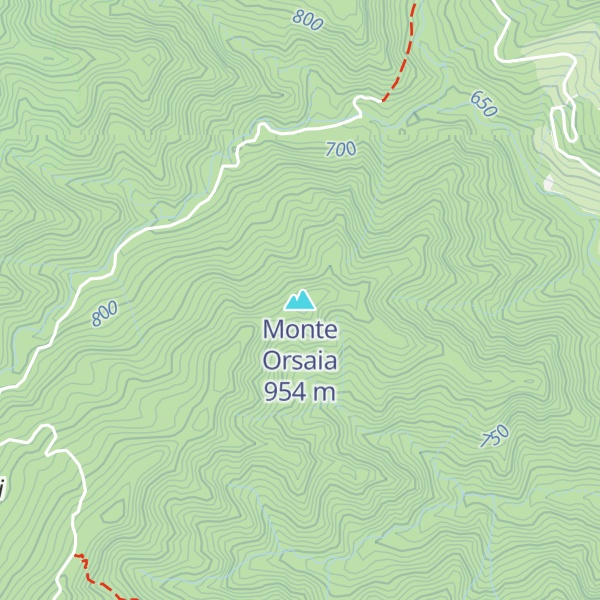 Map of Monte Orsaia