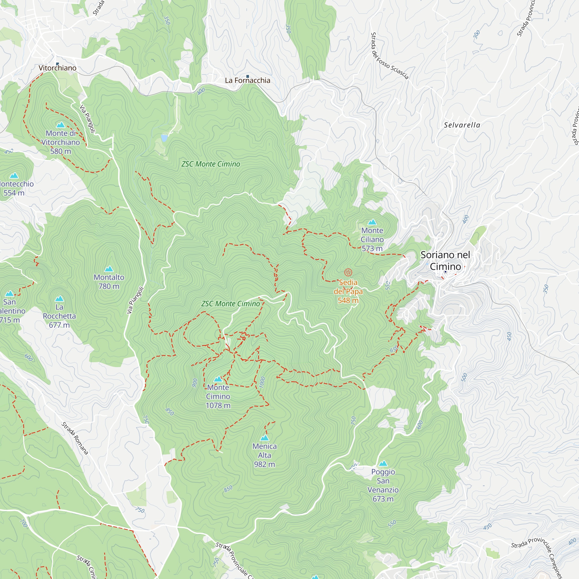 Bivacco dei Menici map