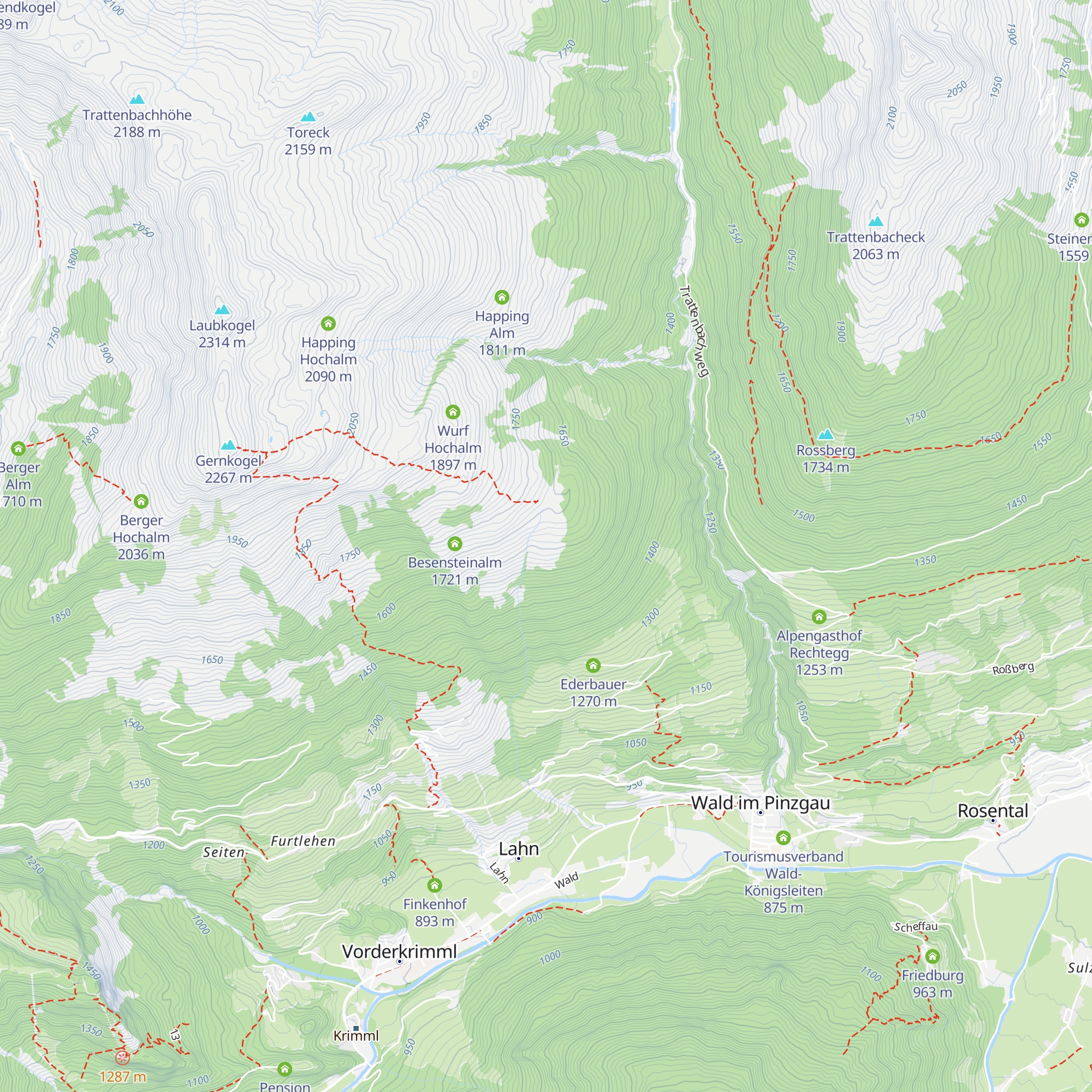 Wurfgrundalm map