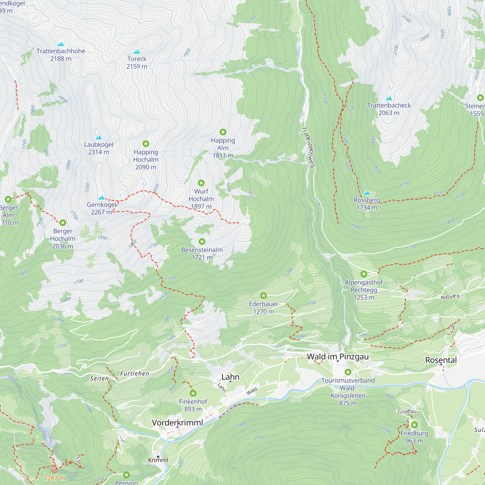 Wurfgrundalm map
