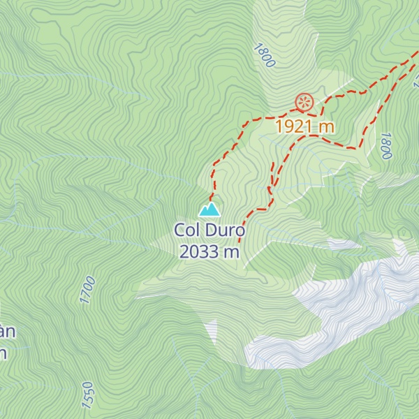 Map of Col Duro