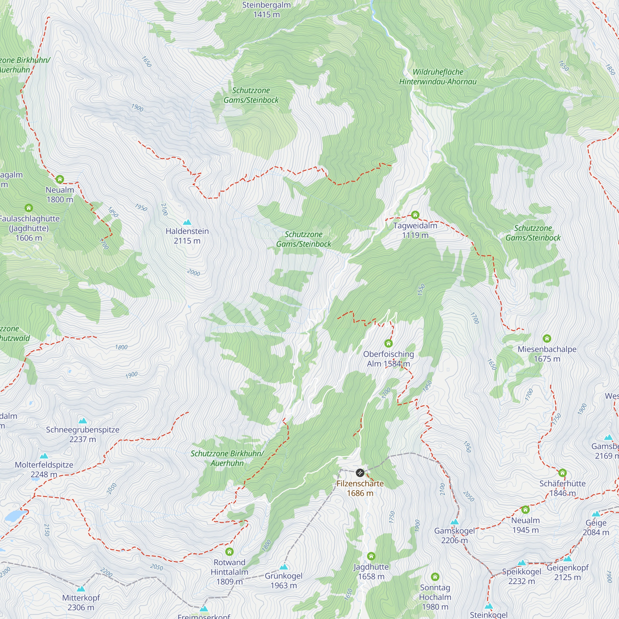 Baumgartenalm map
