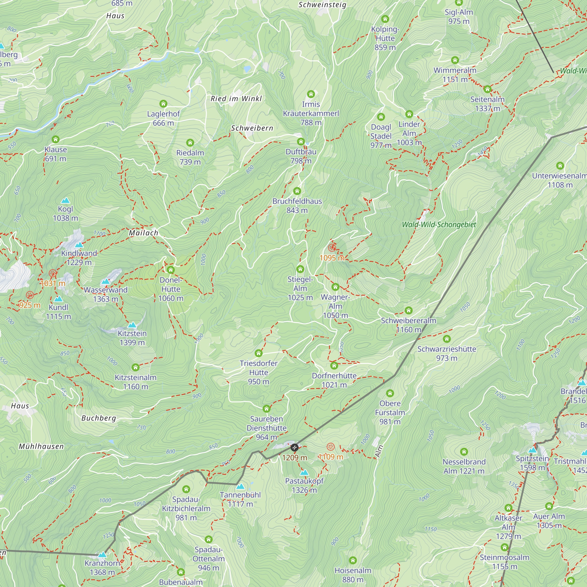 Gammern Diensthütte map