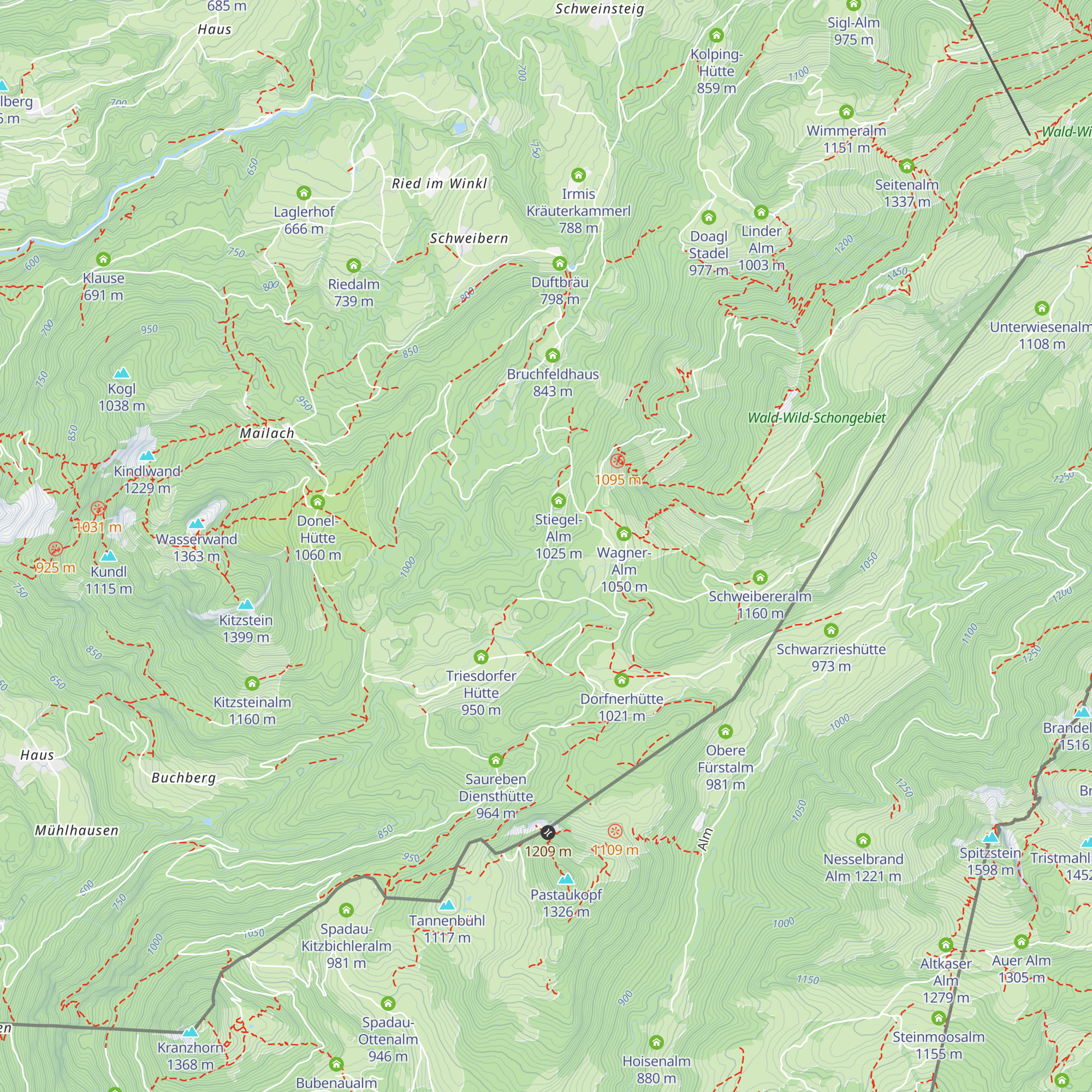 Gammern Diensthütte map