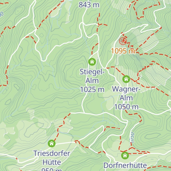 Map of Gammern Diensthütte