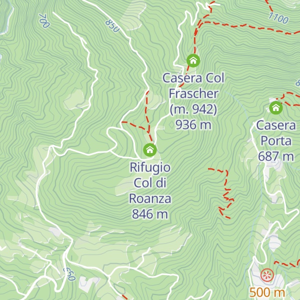 Map of Rifugio Col di Roanza
