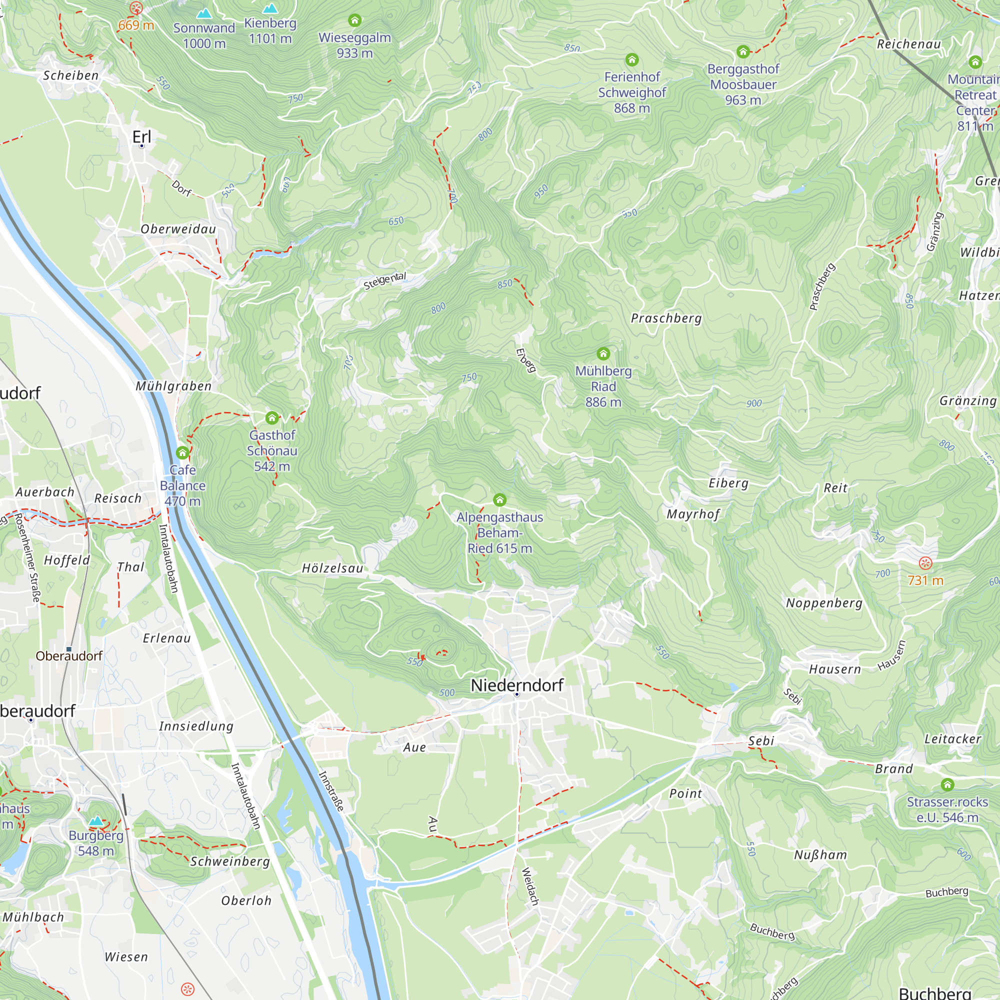 Alpengasthaus Beham-Ried map