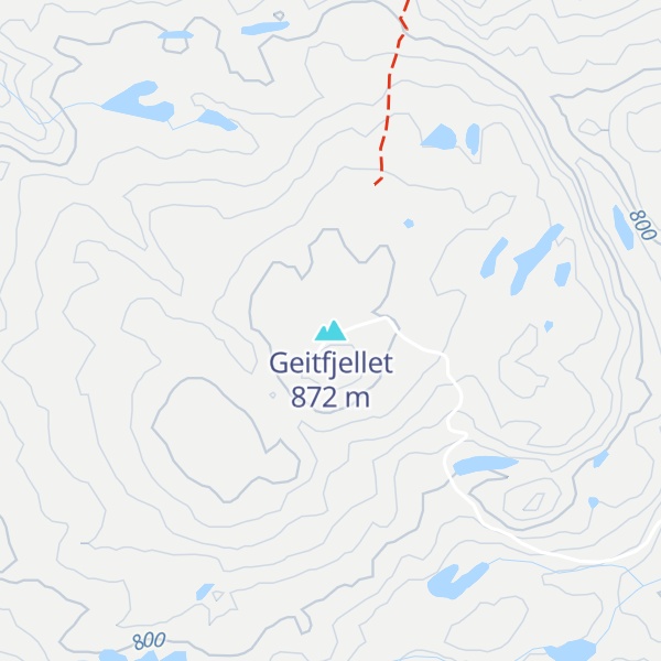 Map of Geitfjellet
