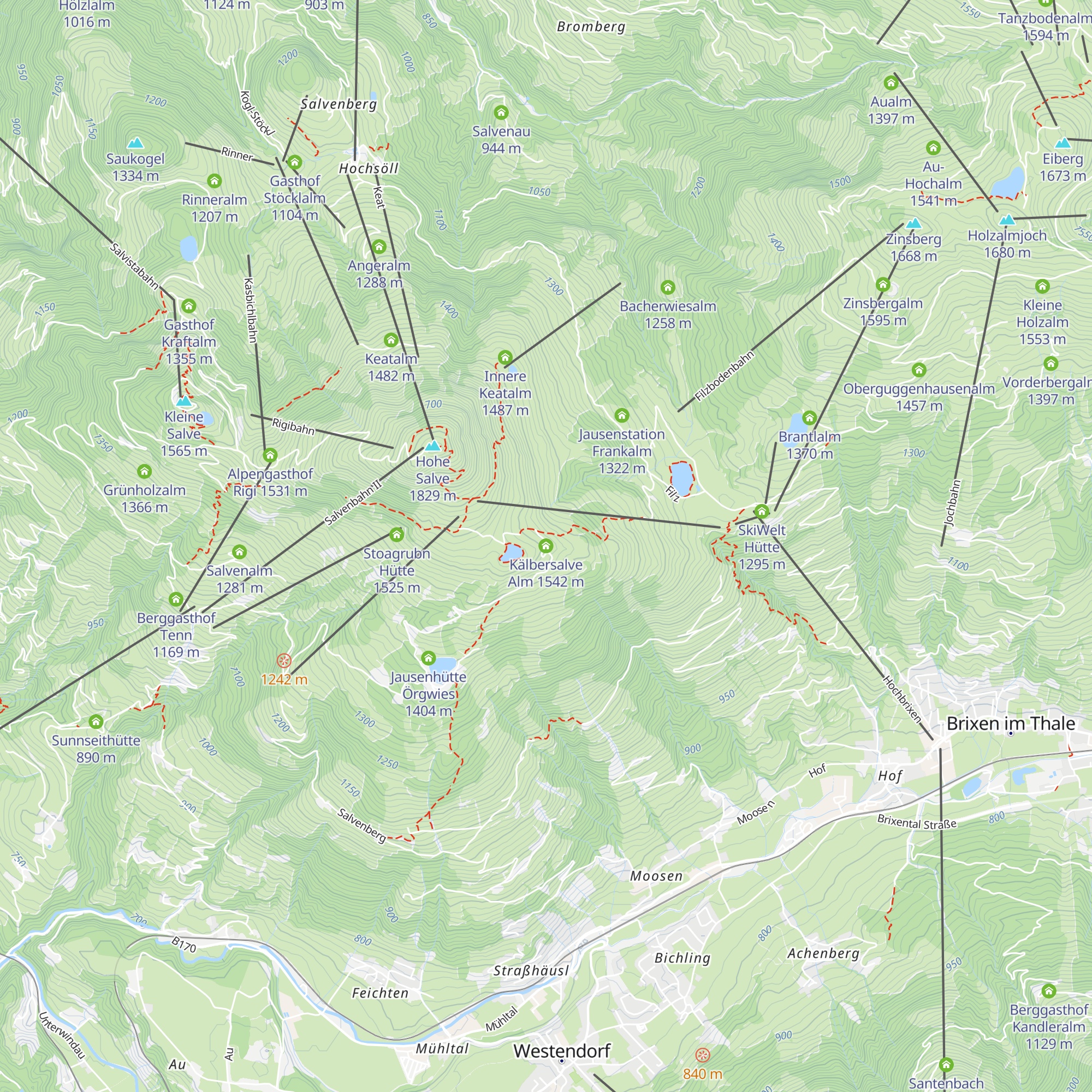 Kälbersalve Alm map