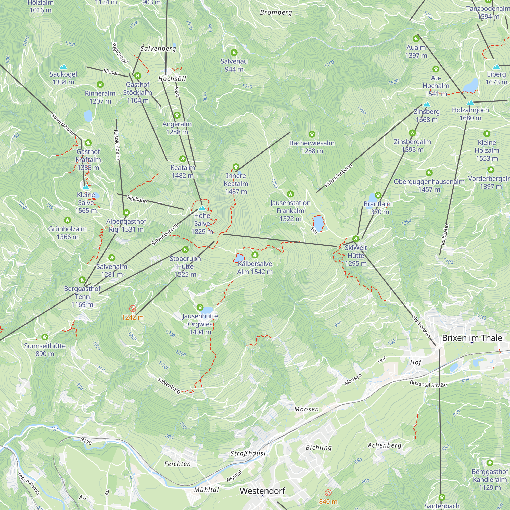 Kälbersalve Alm map