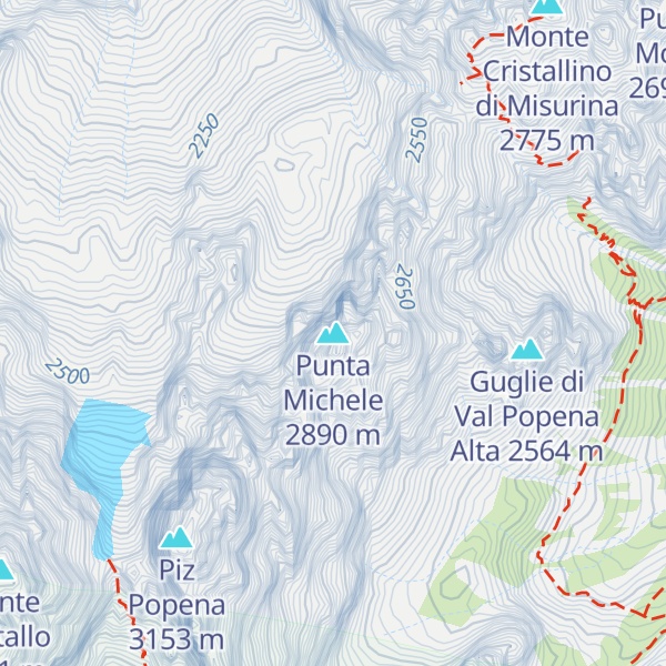 Map of Punta Michele