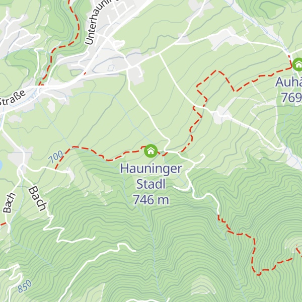 Map of Hauninger Stadl