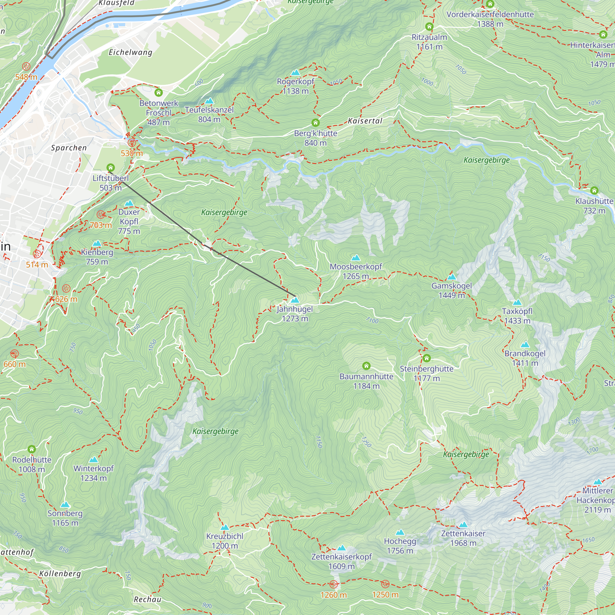 Brentenjochalm map