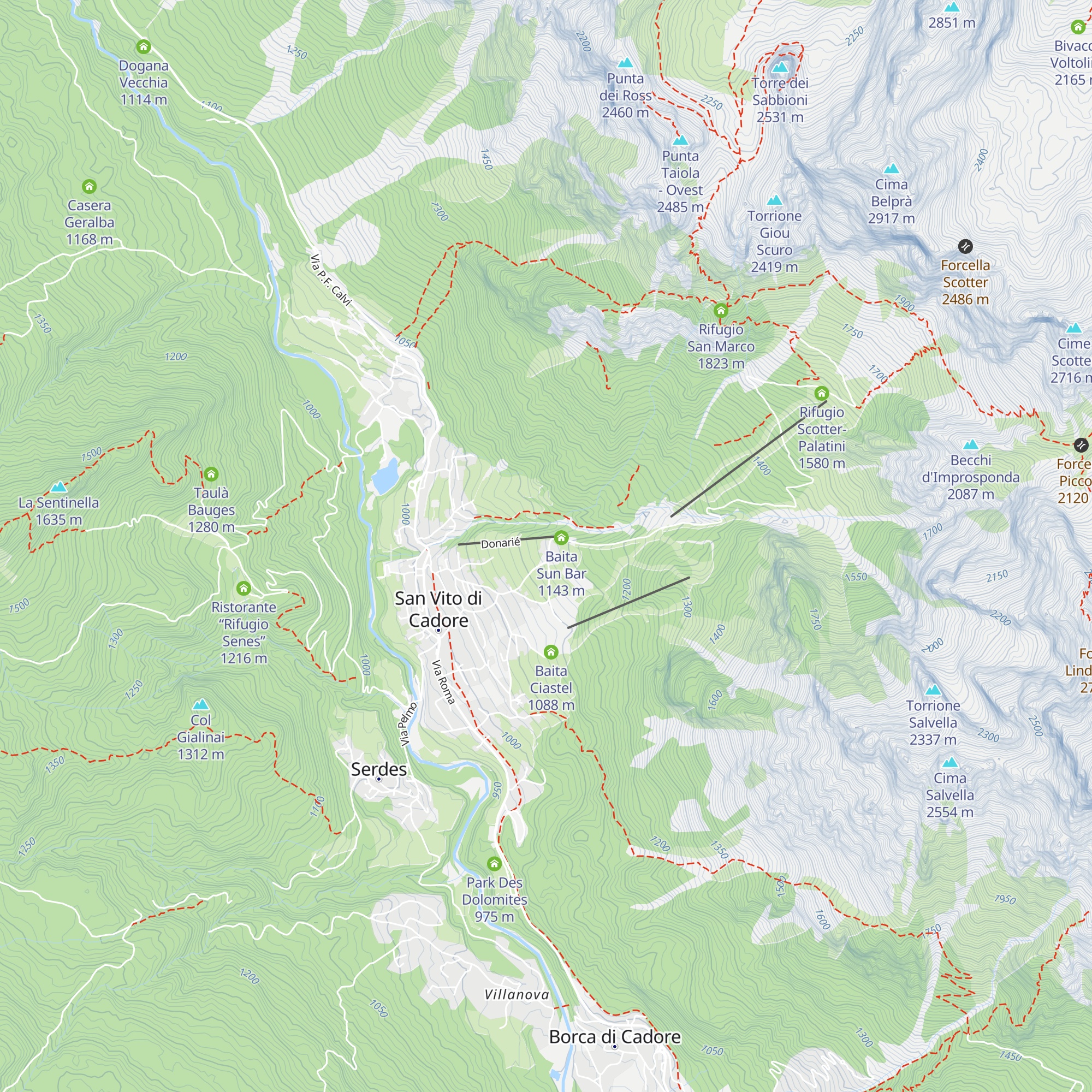 Il Cardo map