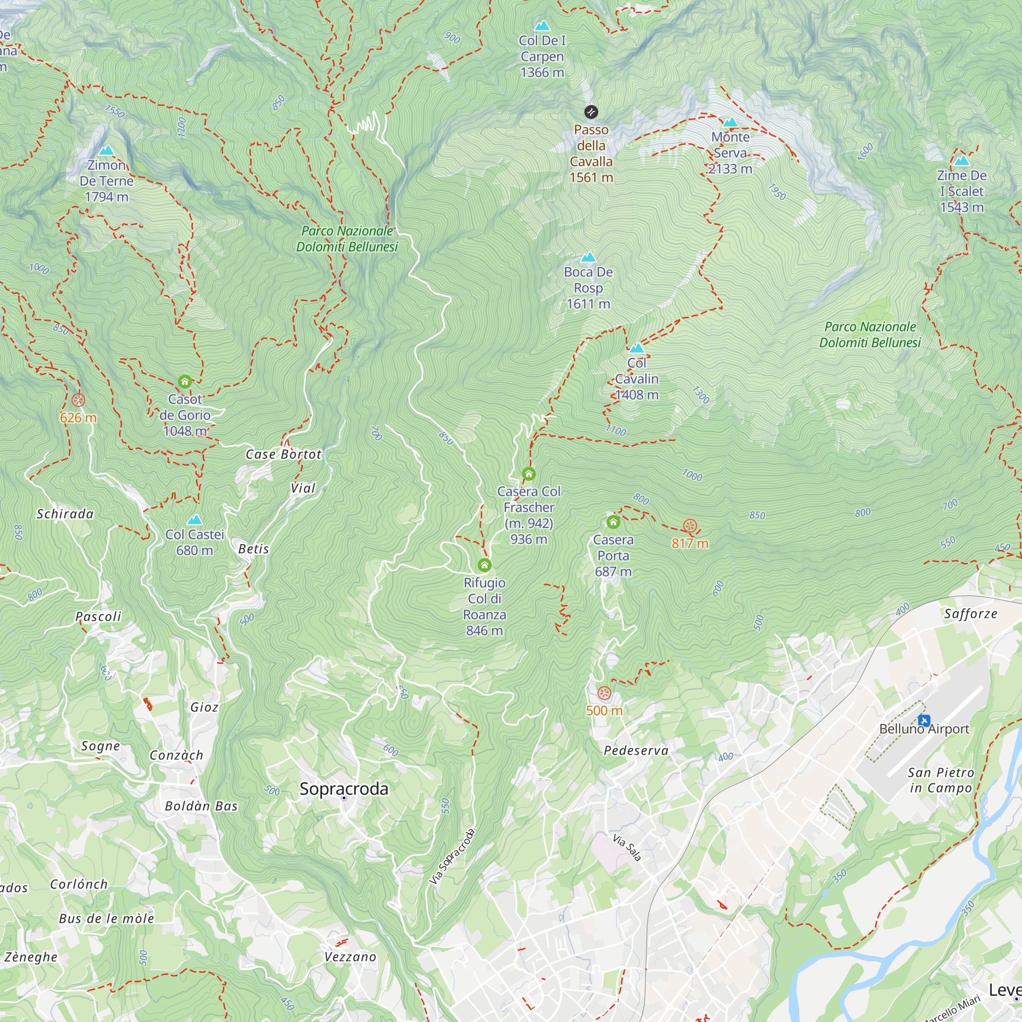 Casa Prà Furlan map