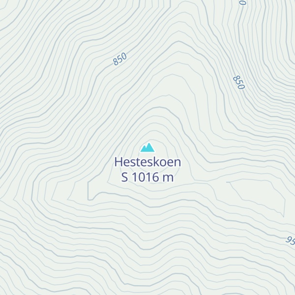 Map of Hesteskoen S