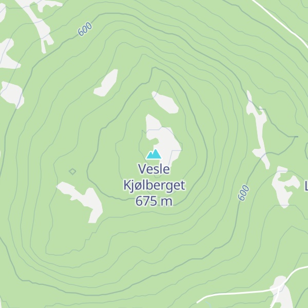 Map of Vesle Kjølberget