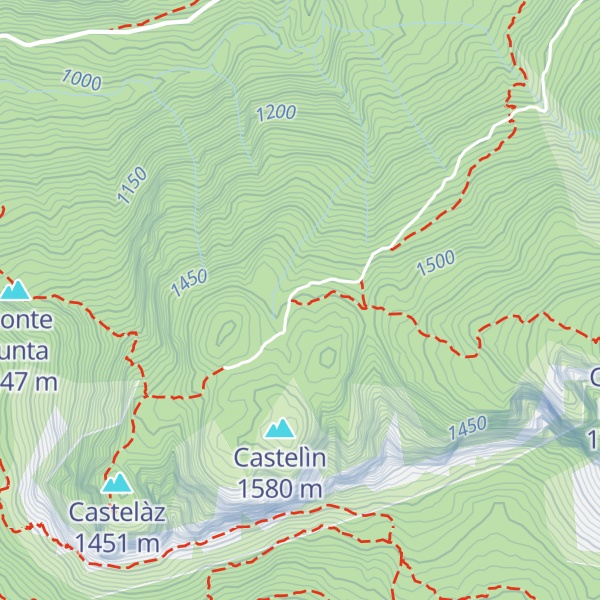 Map of Casera Castelin