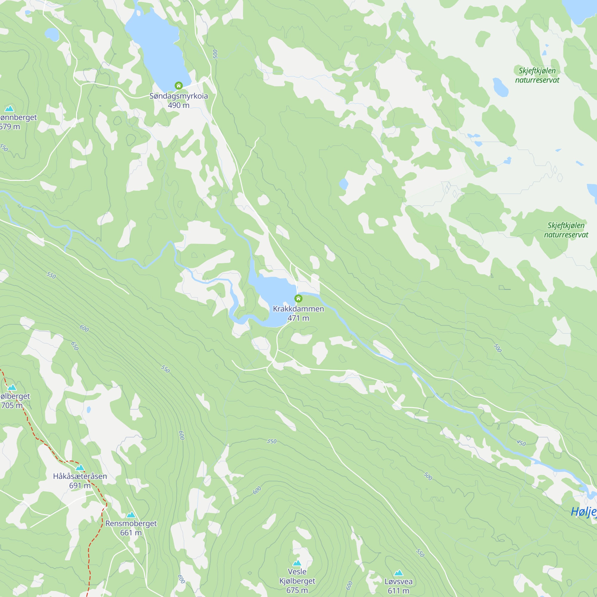 Krakkdammen map