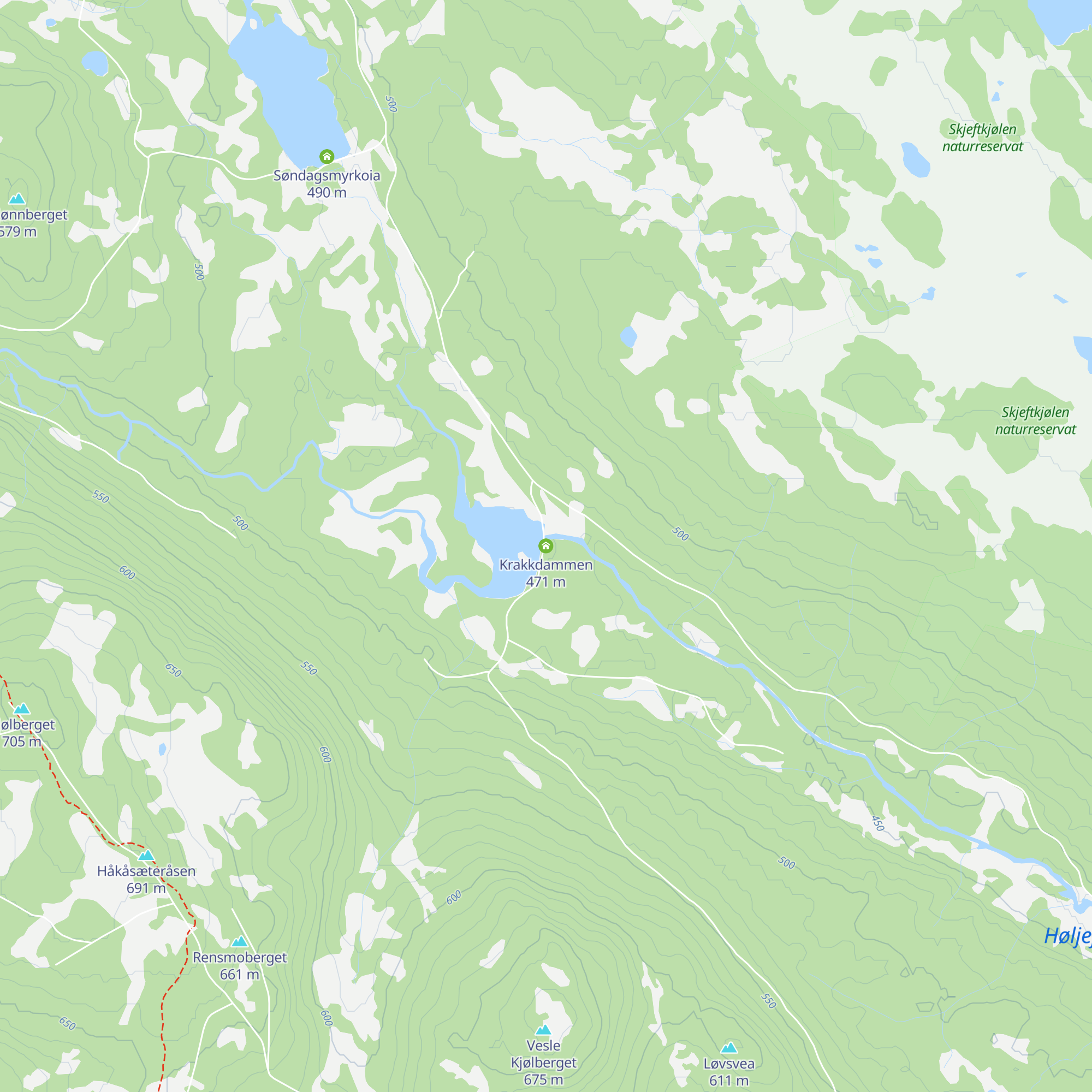 Krakkdammen map