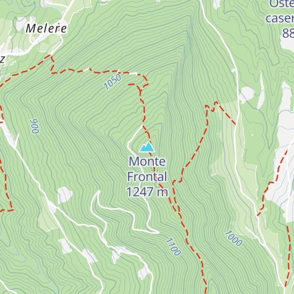 Map of Monte Frontal