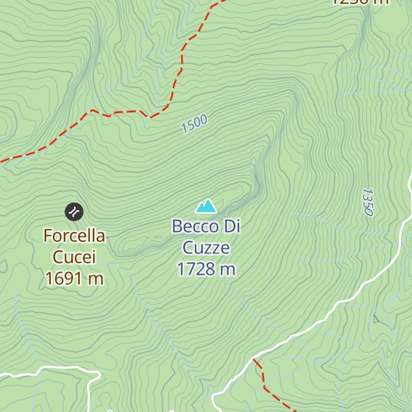 Map of Becco Di Cuzze
