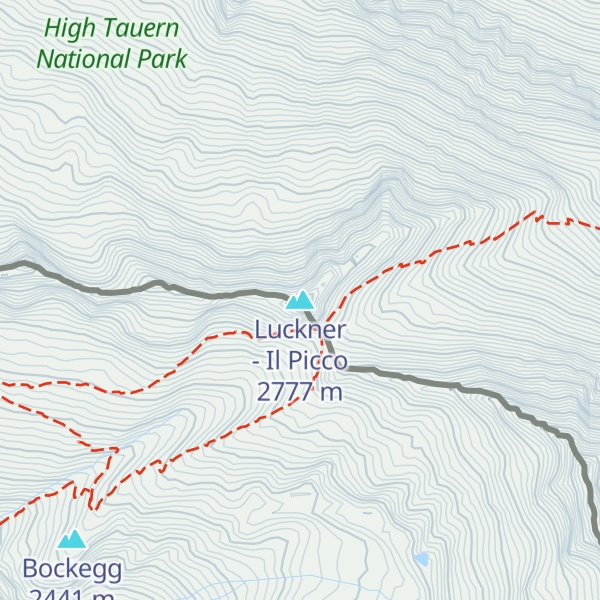 Map of Luckner - Il Picco