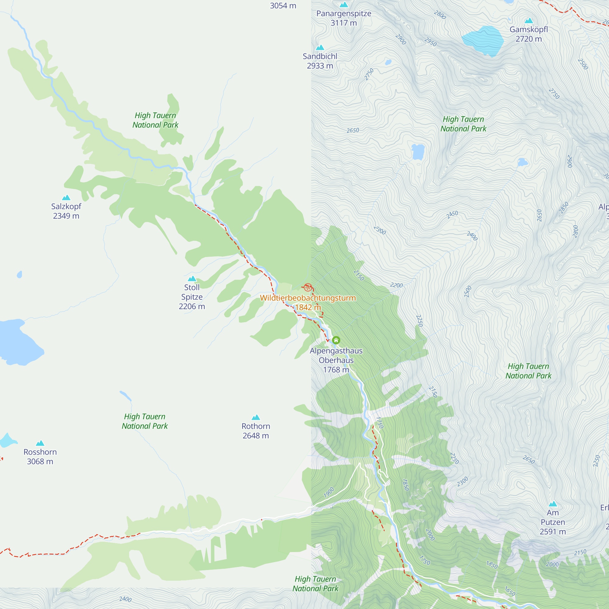 Oberhausalm map