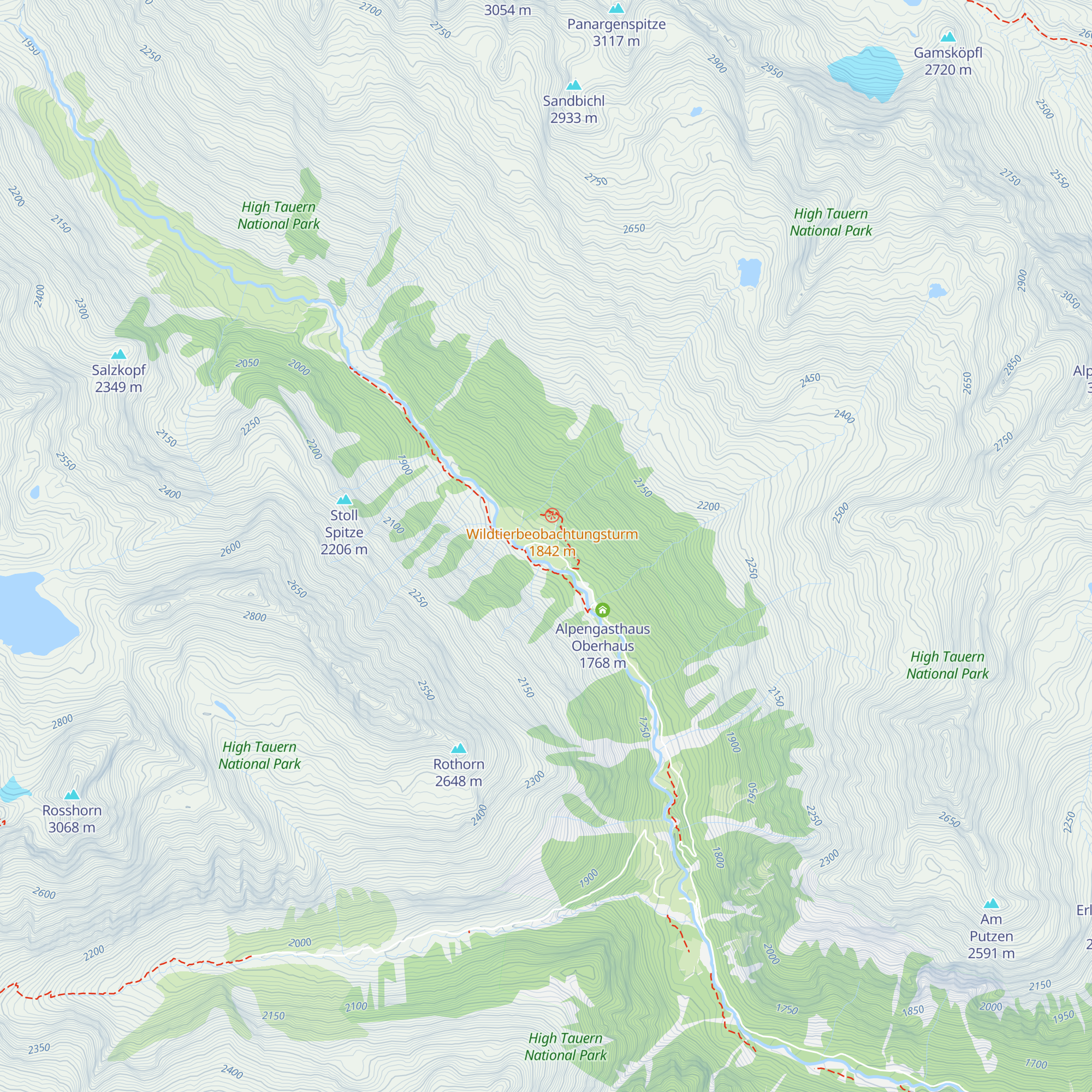 Oberhausalm map