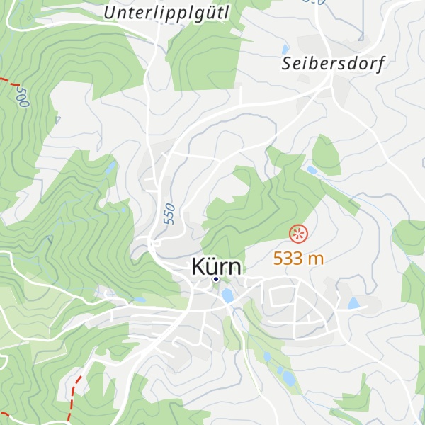 Map of Hoher Stein