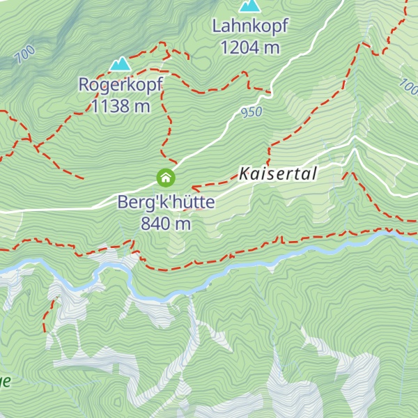Map of Berg'k'hof Kaisertal - Alpine Hideaway