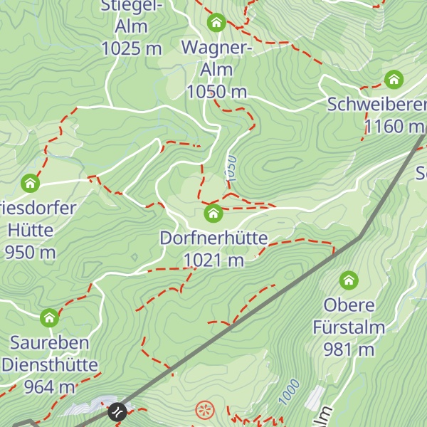 Map of Dorfnerhütte