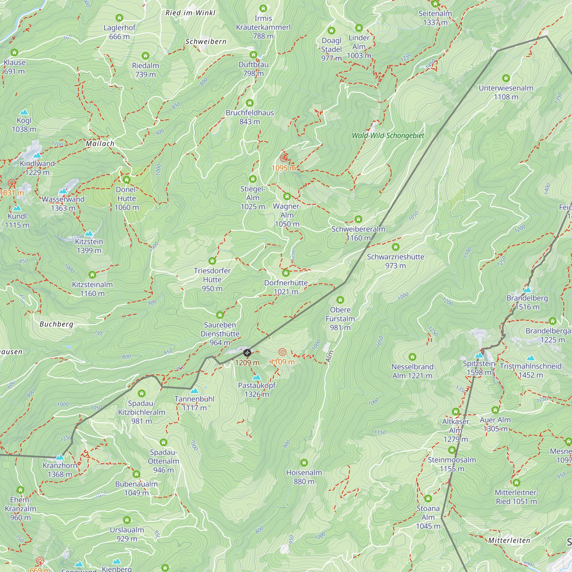 Grafnhütte map