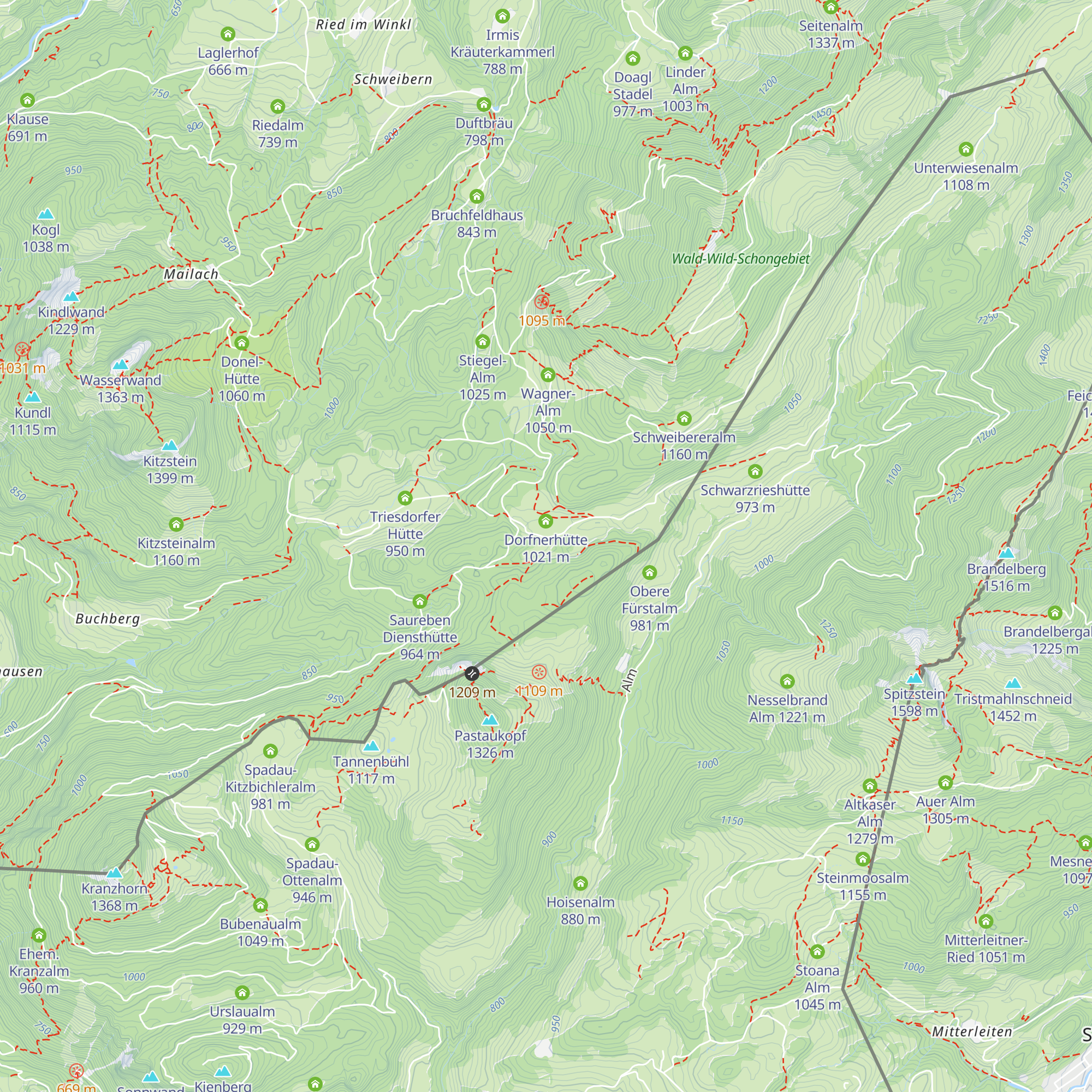 Grafnhütte map